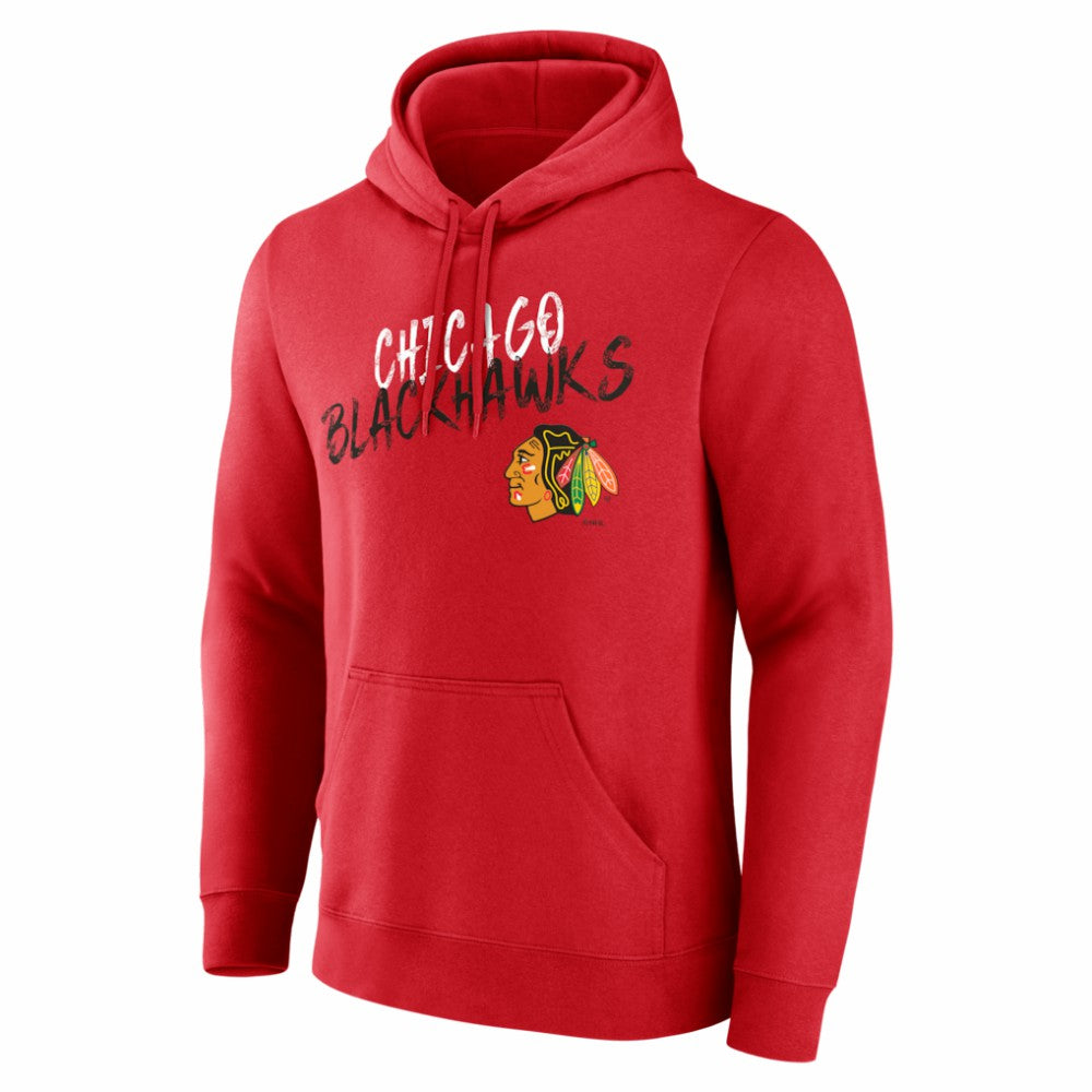 Chicago Blackhawks Hustle Personalized Name & Number Hoodie - Red | US 203921003