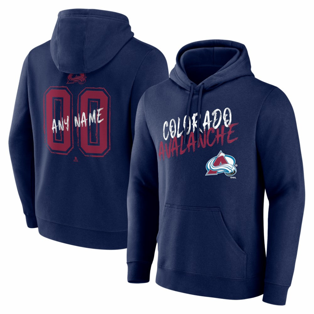 Colorado Avalanche Hustle Personalized Name & Number Hoodie - Navy | US 203921010