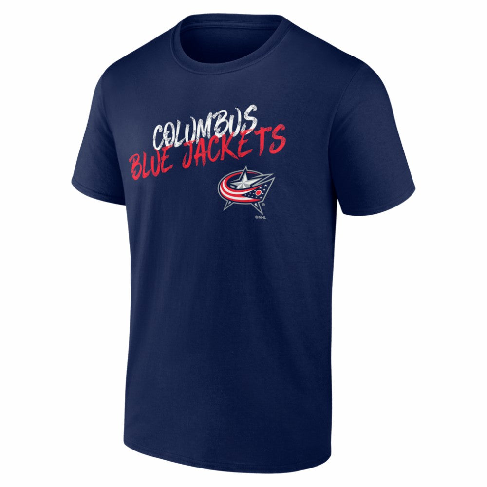 Columbus Blue Jackets Big & Tall Hustle Personalized Name & Number T-Shirt - Navy | US 203921014