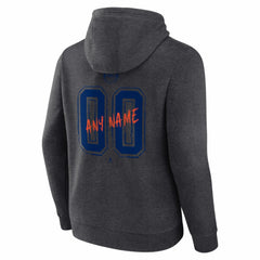 Edmonton Oilers Hustle Personalized Name & Number Hoodie - Charcoal | US 203921033