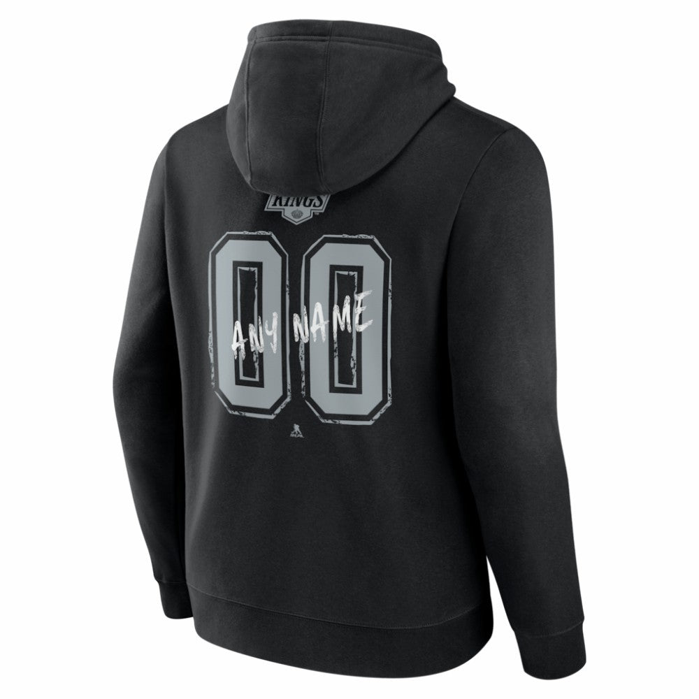 Los Angeles Kings Big & Tall Hustle Personalized Name & Number Hoodie - Black | US 203921042