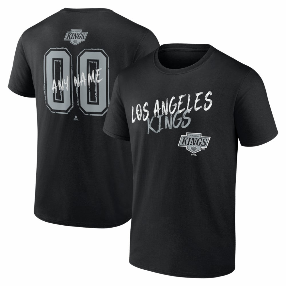 Los Angeles Kings Big & Tall Hustle Personalized Name & Number T-Shirt - Black | US 203921043