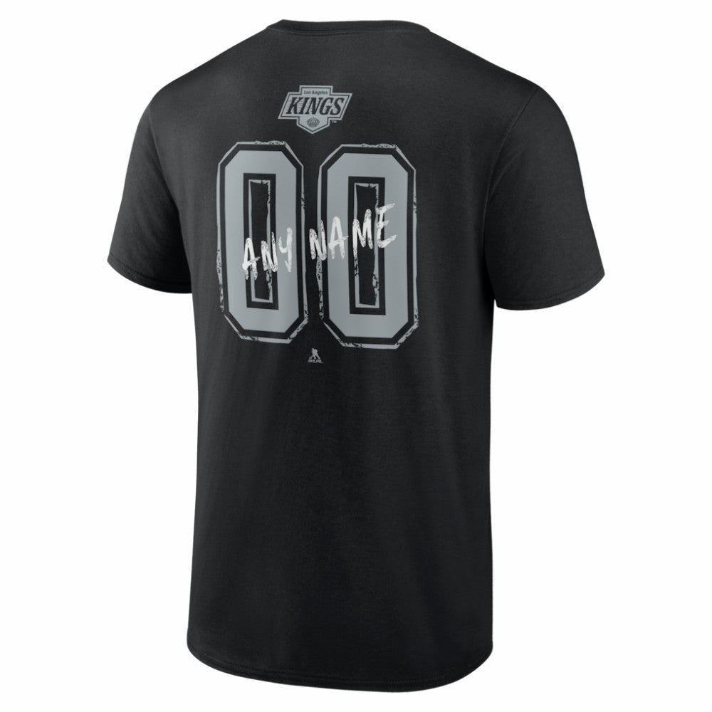 Los Angeles Kings Big & Tall Hustle Personalized Name & Number T-Shirt - Black | US 203921043