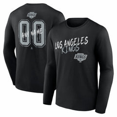 Los Angeles Kings Hustle Personalized Name & Number Long Sleeve T-Shirt - Black | US 203921044