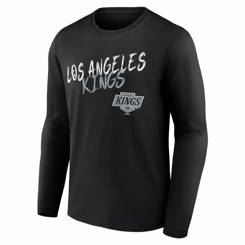 Los Angeles Kings Hustle Personalized Name & Number Long Sleeve T-Shirt - Black | US 203921044