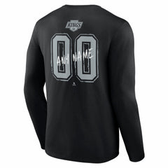 Los Angeles Kings Hustle Personalized Name & Number Long Sleeve T-Shirt - Black | US 203921044