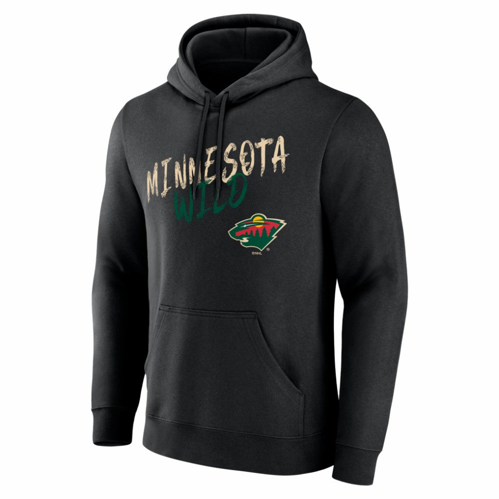 Minnesota Wild Big & Tall Hustle Personalized Name & Number Hoodie - Black | US 203921048