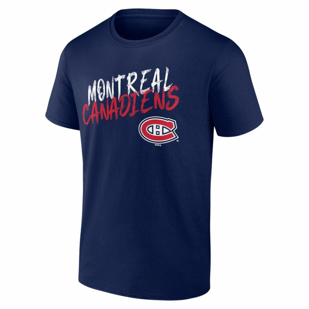 Montreal Canadiens Big & Tall Hustle Personalized Name & Number T-Shirt - Navy | US 203921055