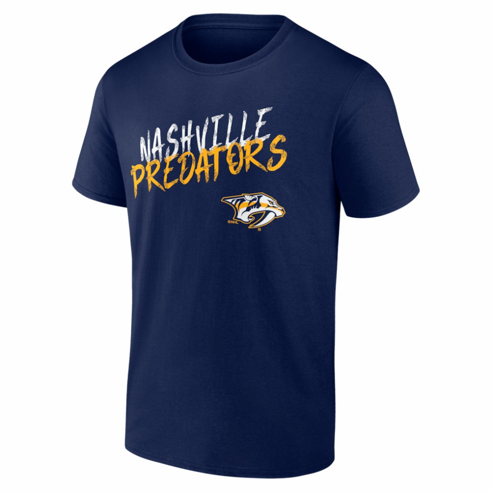 Nashville Predators Hustle Personalized Name & Number T-Shirt - Navy | US 203921064
