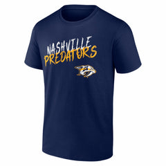 Nashville Predators Hustle Personalized Name & Number T-Shirt - Navy | US 203921064
