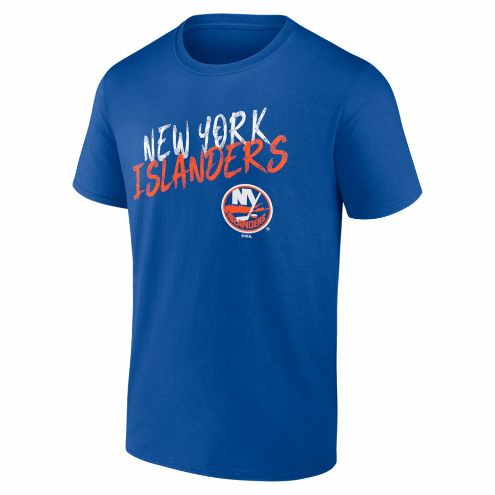 New York Islanders Hustle Personalized Name & Number T-Shirt - Royal | US 203921074
