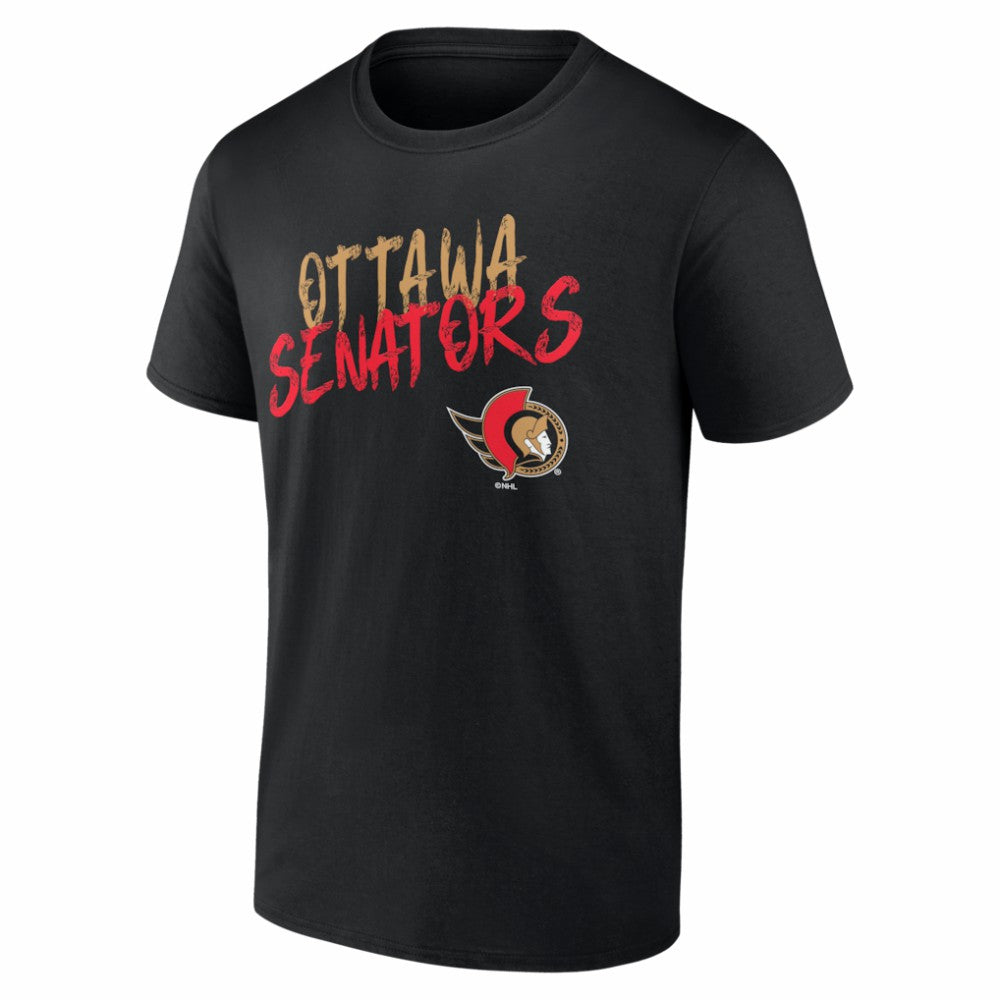 Ottawa Senators Big & Tall Hustle Personalized Name & Number T-Shirt - Black | US 203921081
