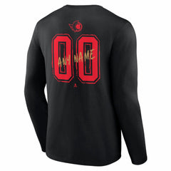 Ottawa Senators Hustle Personalized Name & Number Long Sleeve T-Shirt - Black | US 203921082
