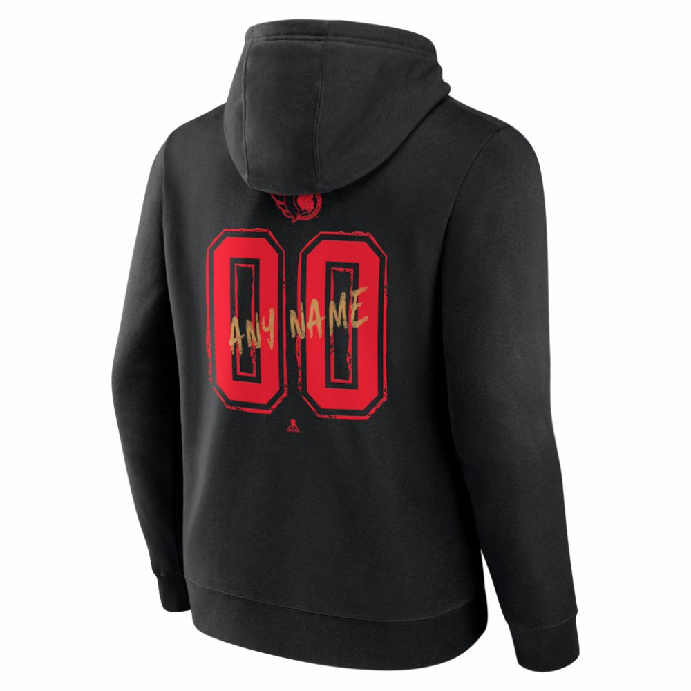Ottawa Senators Hustle Personalized Name & Number Hoodie - Black | US 203921083