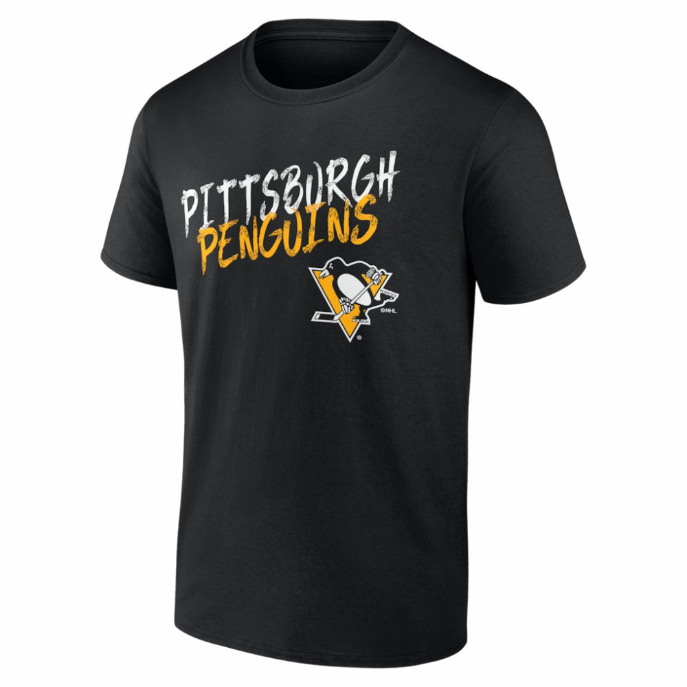 Pittsburgh Penguins Big & Tall Hustle Personalized Name & Number T-Shirt - Black | US 203921093