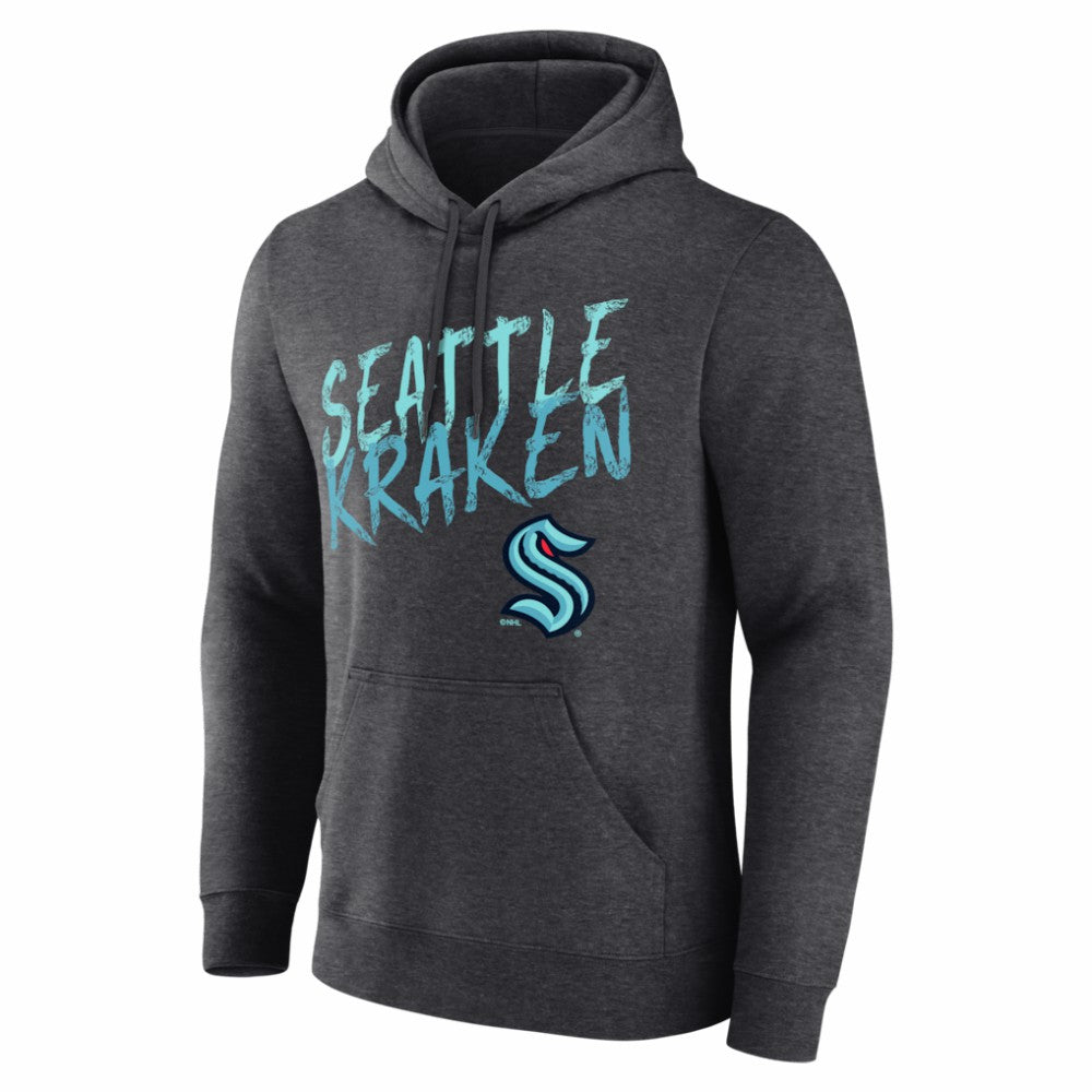 Seattle Kraken Hustle Personalized Name & Number Hoodie - Charcoal | US 203921106