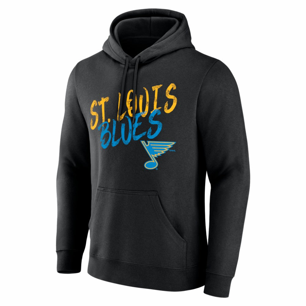 St. Louis Blues Hustle Personalized Name & Number Hoodie - Black | US 203921112