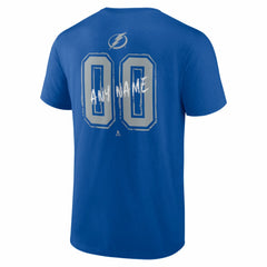 Tampa Bay Lightning Hustle Personalized Name & Number T-Shirt - Blue | US 203921117