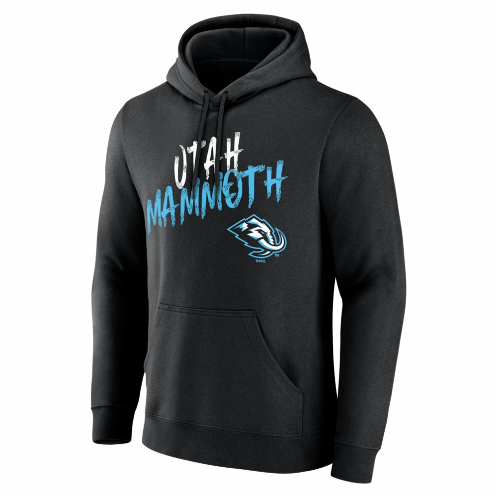 Utah Mammoth Big & Tall Hustle Personalized Name & Number Hoodie - Black | US 203921123