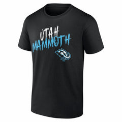 Utah Mammoth Hustle Personalized Name & Number T-Shirt - Black | US 203921127