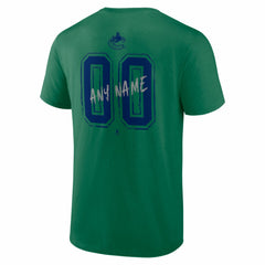Vancouver Canucks Hustle Personalized Name & Number T-Shirt - Green | US 203921129