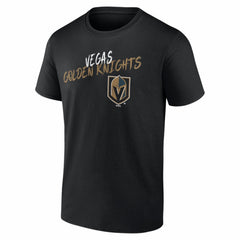 Vegas Golden Knights Hustle Personalized Name & Number T-Shirt - Black | US 203921134