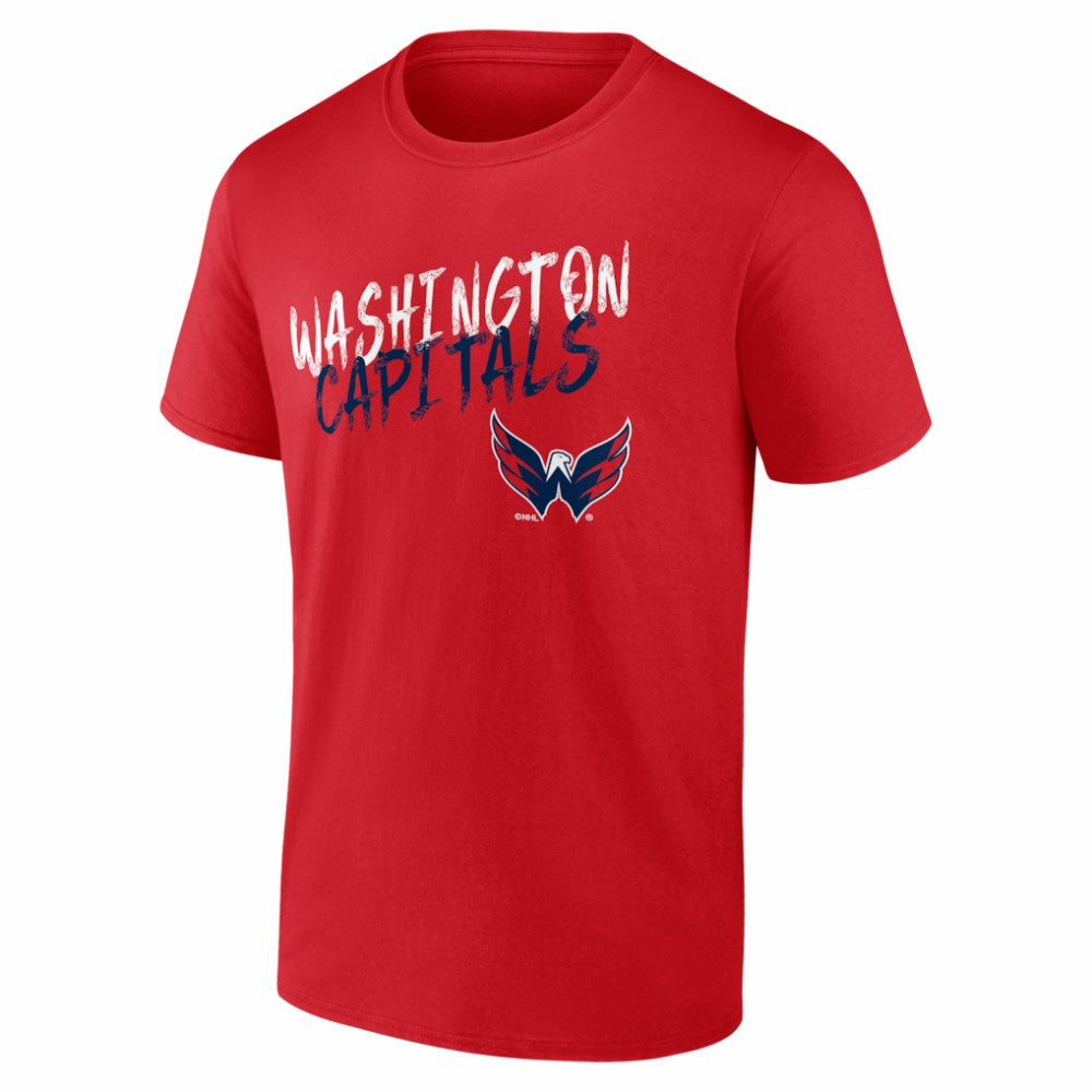 Washington Capitals Hustle Personalized Name & Number T-Shirt - Red | US 203921139