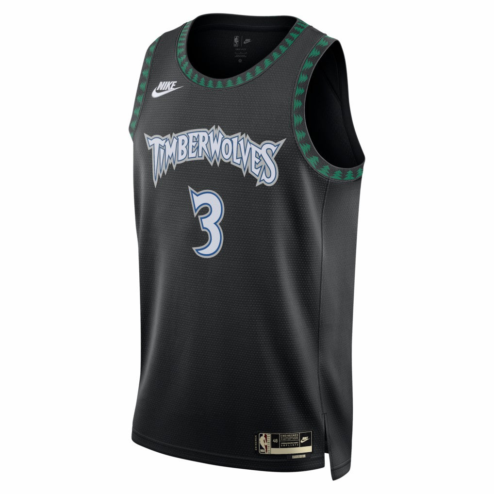 Jaden McDaniels Minnesota Timberwolves Unisex Swingman Jersey Classic Edition Black - Nike
