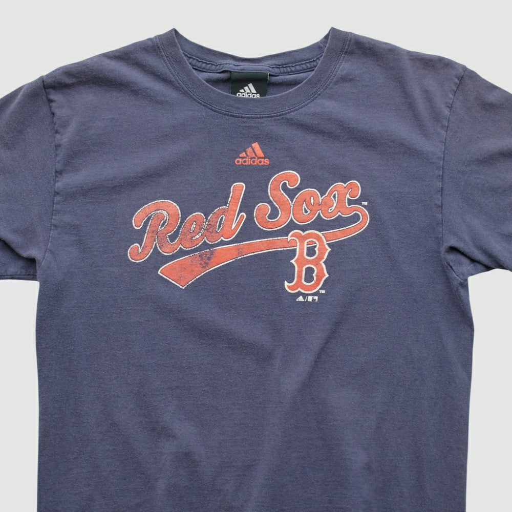 Boston Red Sox Adidas T-shirt - Navy - Vintage T-shirts
