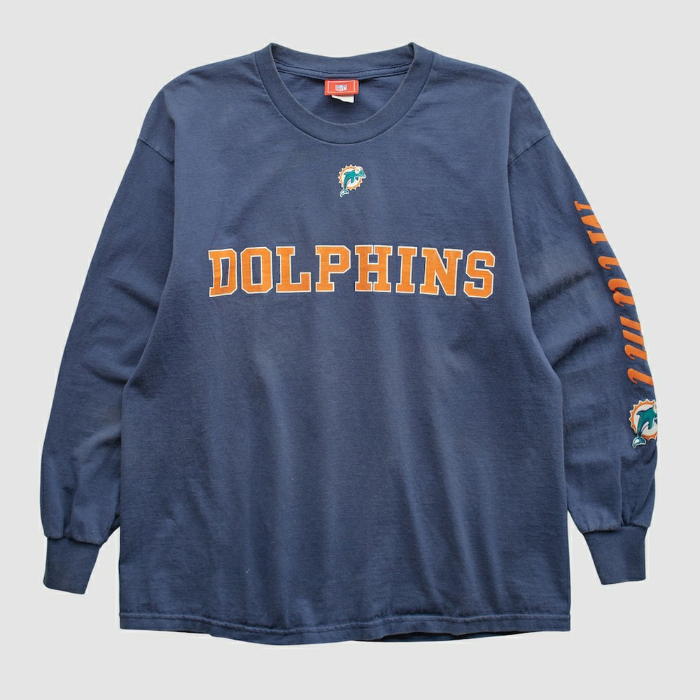 Miami Dolphins NFL 2000s Long Sleeve T-shirt - Navy T-shirts