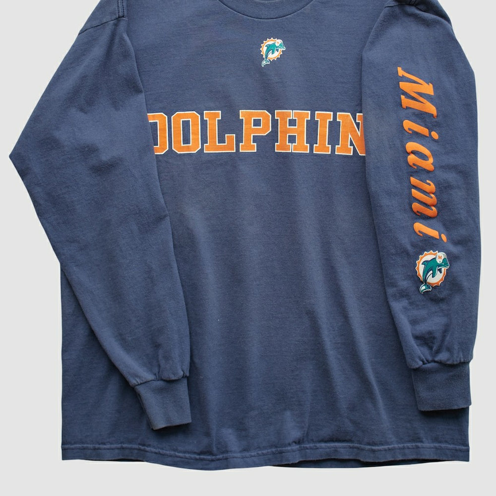 Miami Dolphins NFL 2000s Long Sleeve T-shirt - Navy T-shirts