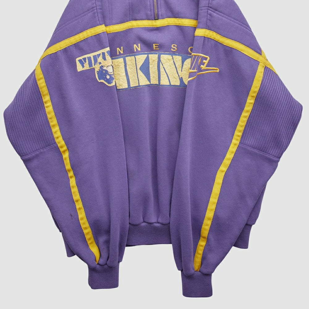 Minnesota Vikings 90s 1/4 Zip Sweatshirt - Purple Sweatshirts