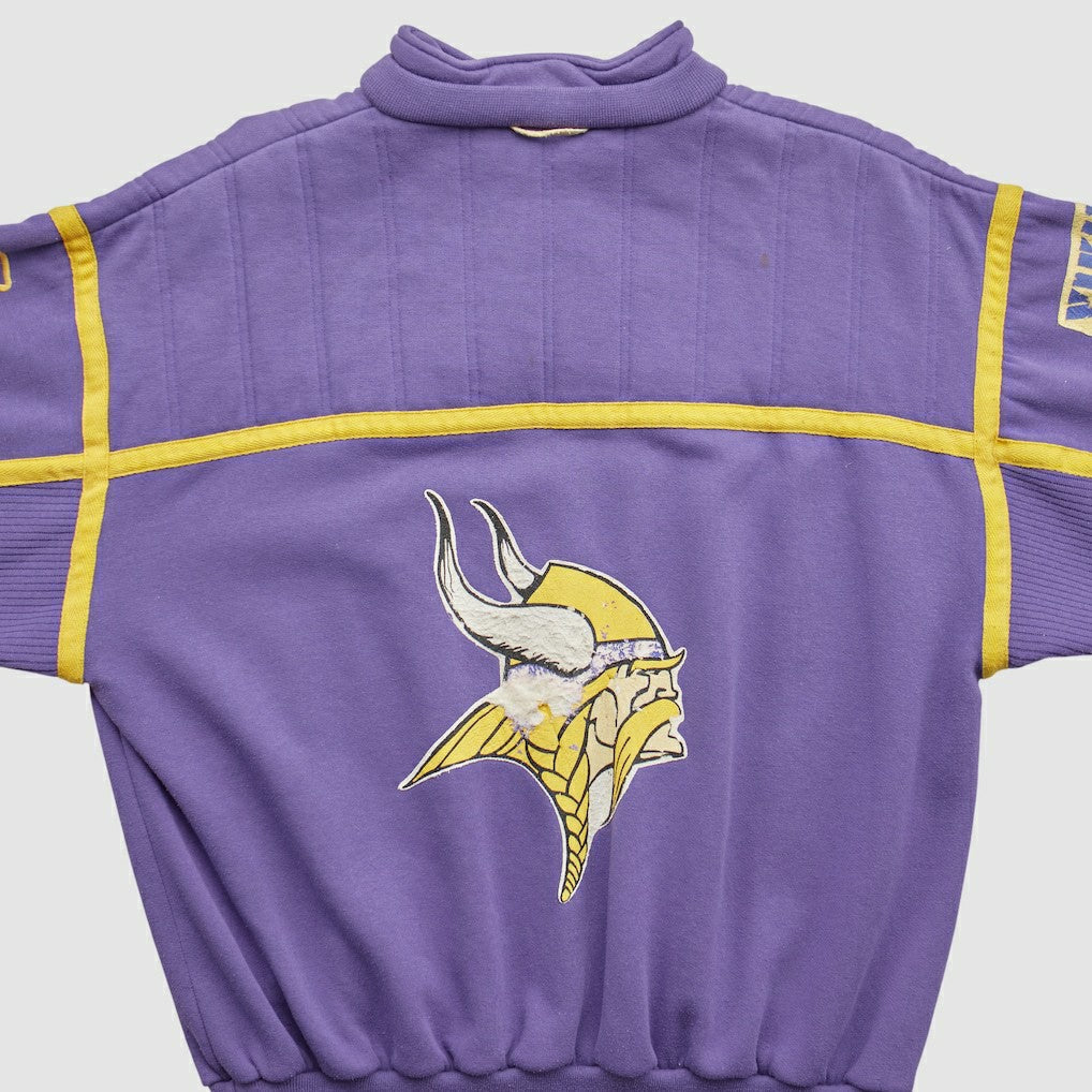 Minnesota Vikings 90s 1/4 Zip Sweatshirt - Purple Sweatshirts