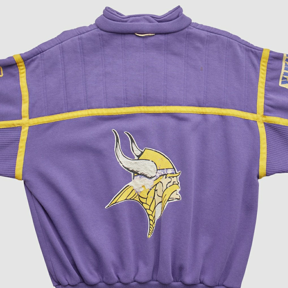 Minnesota Vikings 90s 1/4 Zip Sweatshirt - Purple Sweatshirts