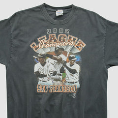 San Francisco Giants Hanes 2002 T-shirt - Black - Vintage T-shirts