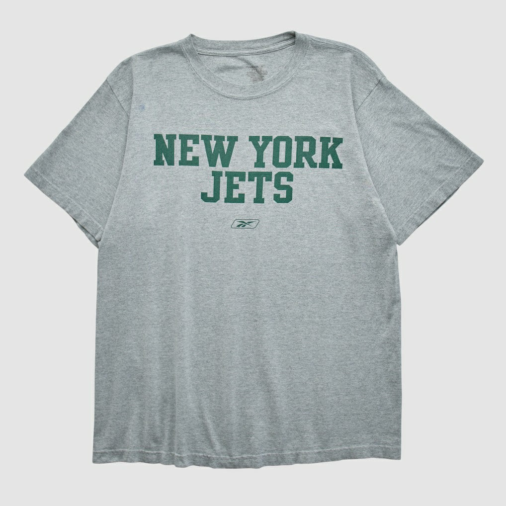 New York Jets Reebok 2000s T-shirt - Heather Gray T-shirts