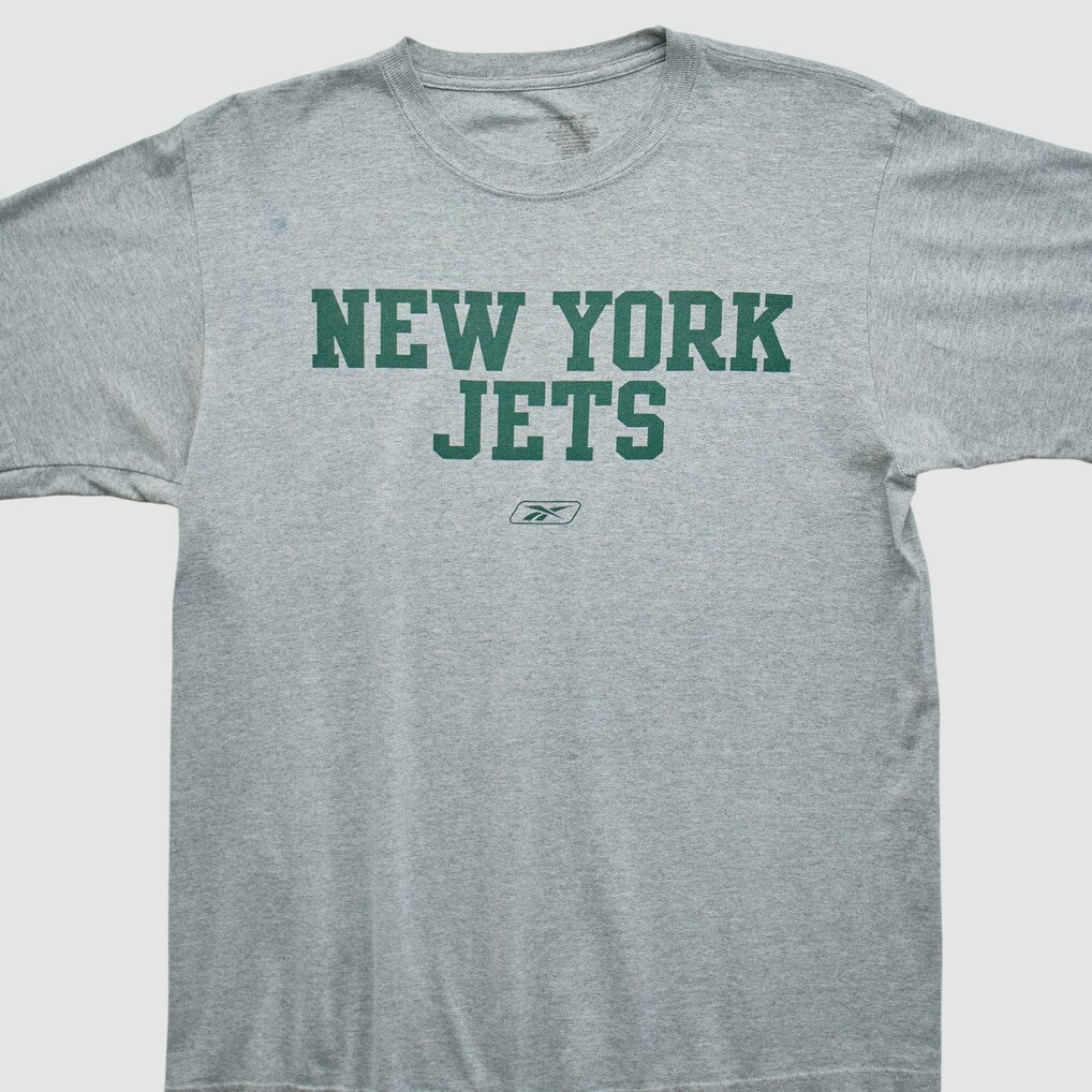 New York Jets Reebok 2000s T-shirt - Heather Gray T-shirts