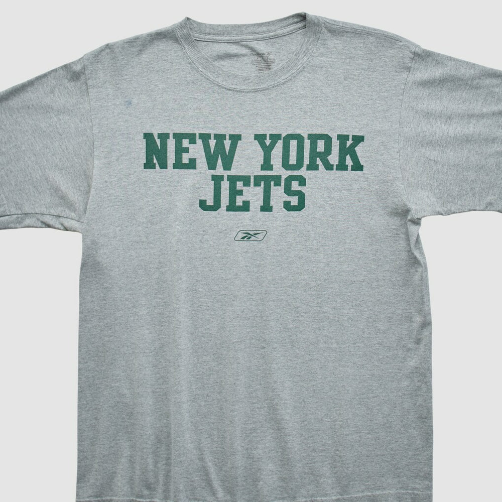 New York Jets Reebok 2000s T-shirt - Heather Gray T-shirts