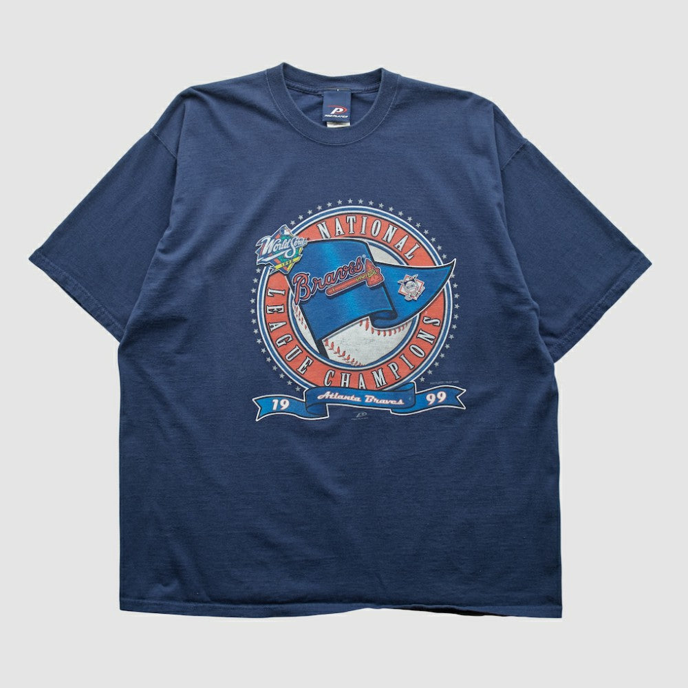 Atlanta Braves Pro Player 1999 T-shirt - Navy - 2XVintage T-shirts