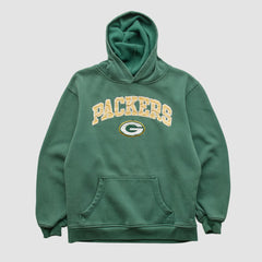 Green Bay Packers NFL 2000s Hooded Pullover Sweatshirt - Green Pullover