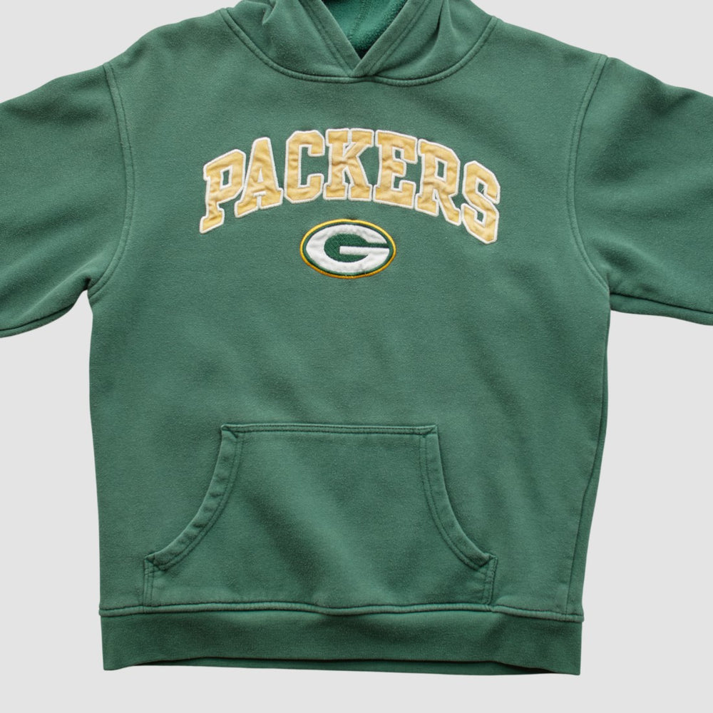 Green Bay Packers NFL 2000s Hooded Pullover Sweatshirt - Green Pullover