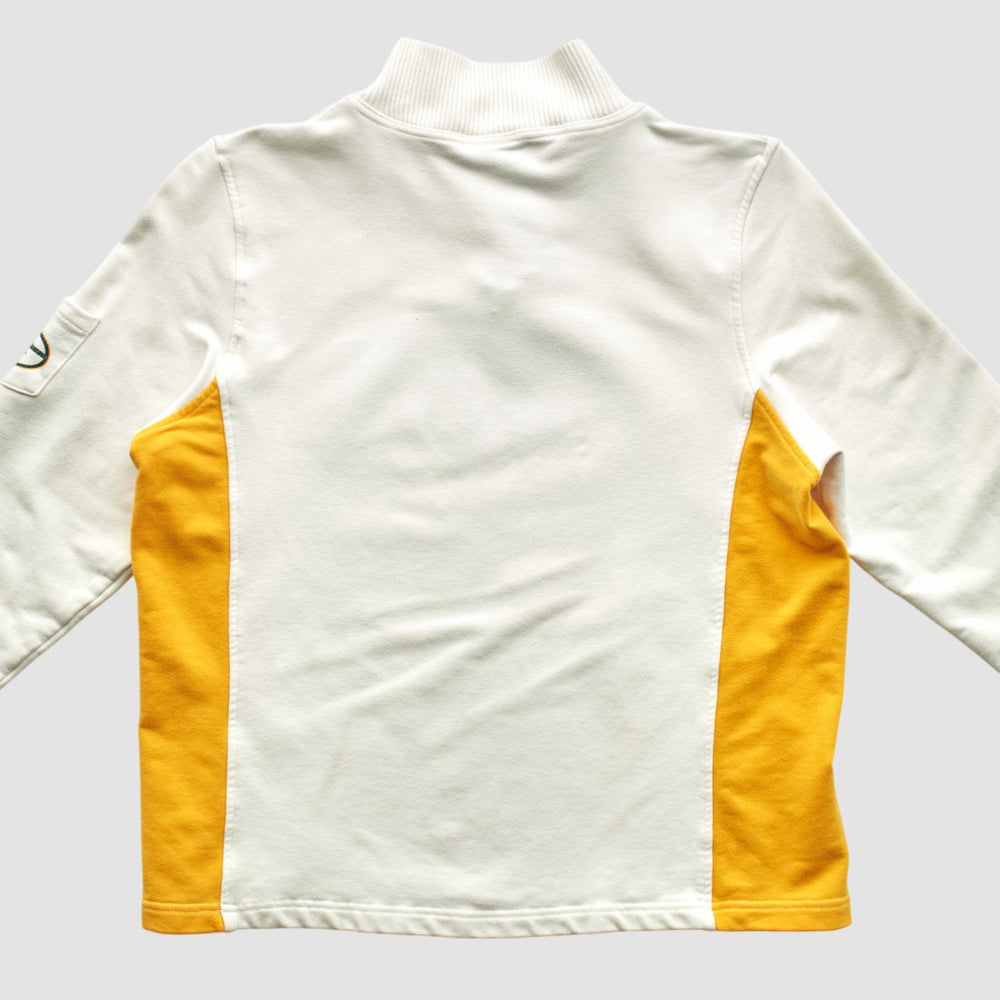 Green Bay Packers Reebok 2000s 1/4 Zip Sweatshirt - White Sweatshirts