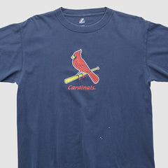 St. Louis Cardinals Majestic 2000s T-shirt - Navy - Vintage T-shirts