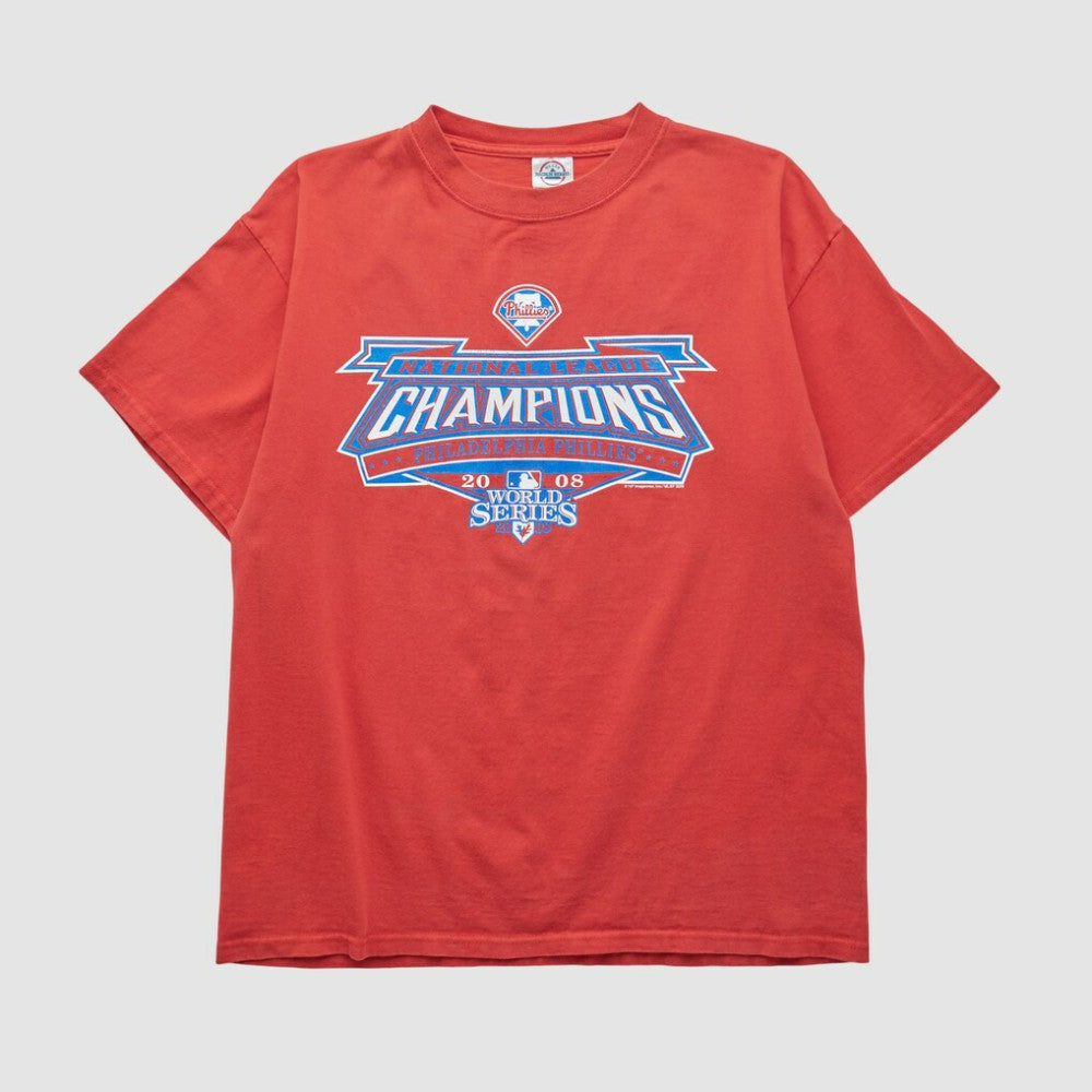 MLB World Series Delta 2008 T-shirt - Red - Vintage T-shirts