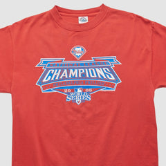 MLB World Series Delta 2008 T-shirt - Red - Vintage T-shirts