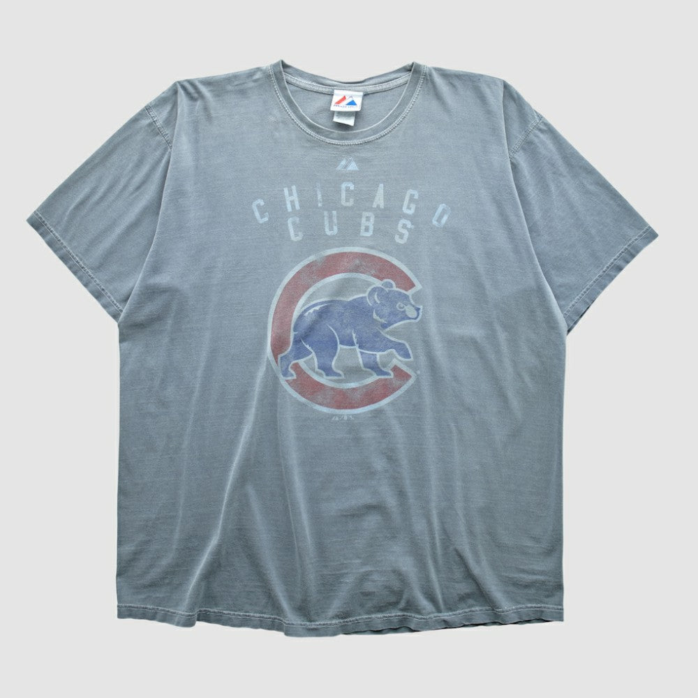 Chicago Cubs Majestic 2000s T-shirt - Gray - Vintage T-shirts