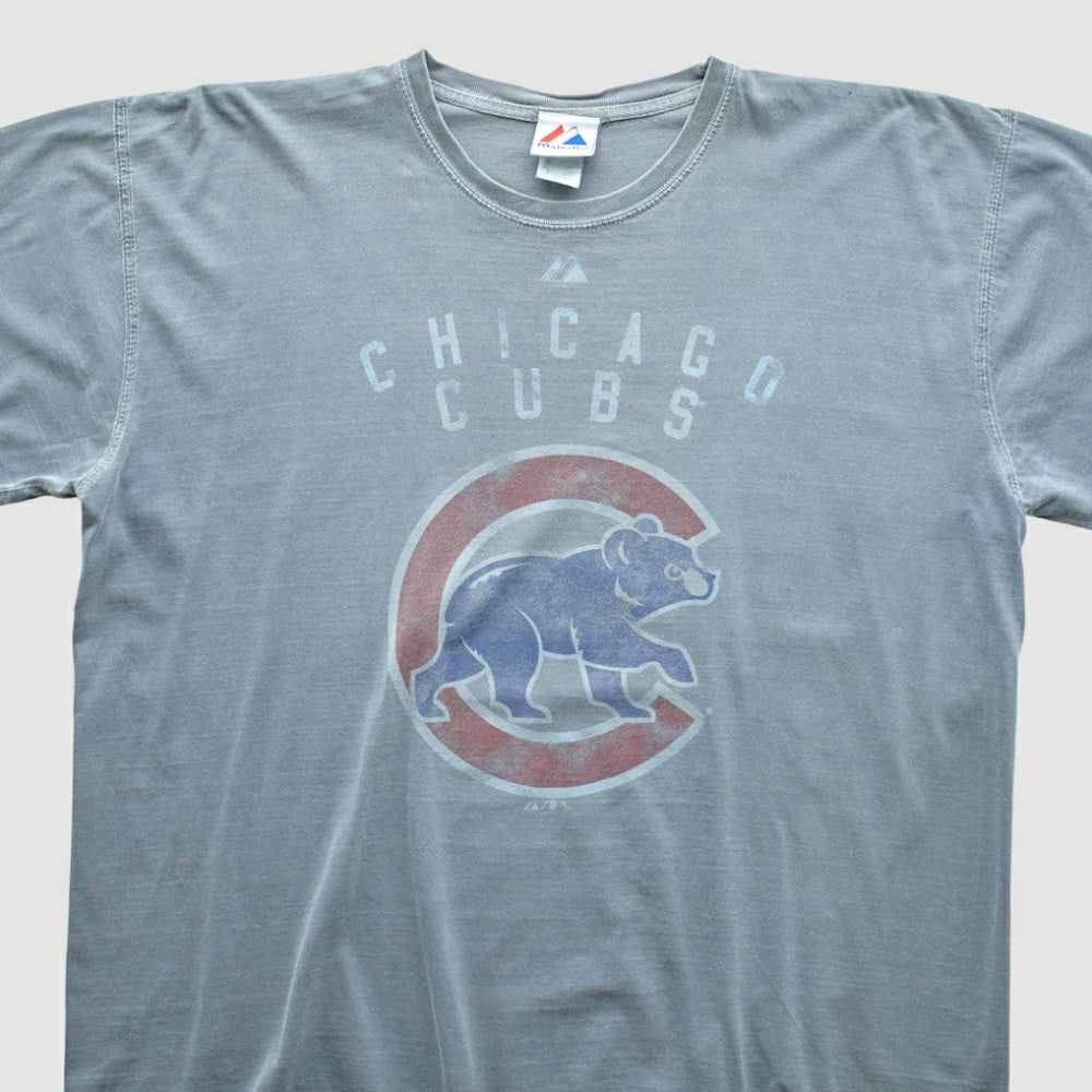 Chicago Cubs Majestic 2000s T-shirt - Gray - Vintage T-shirts