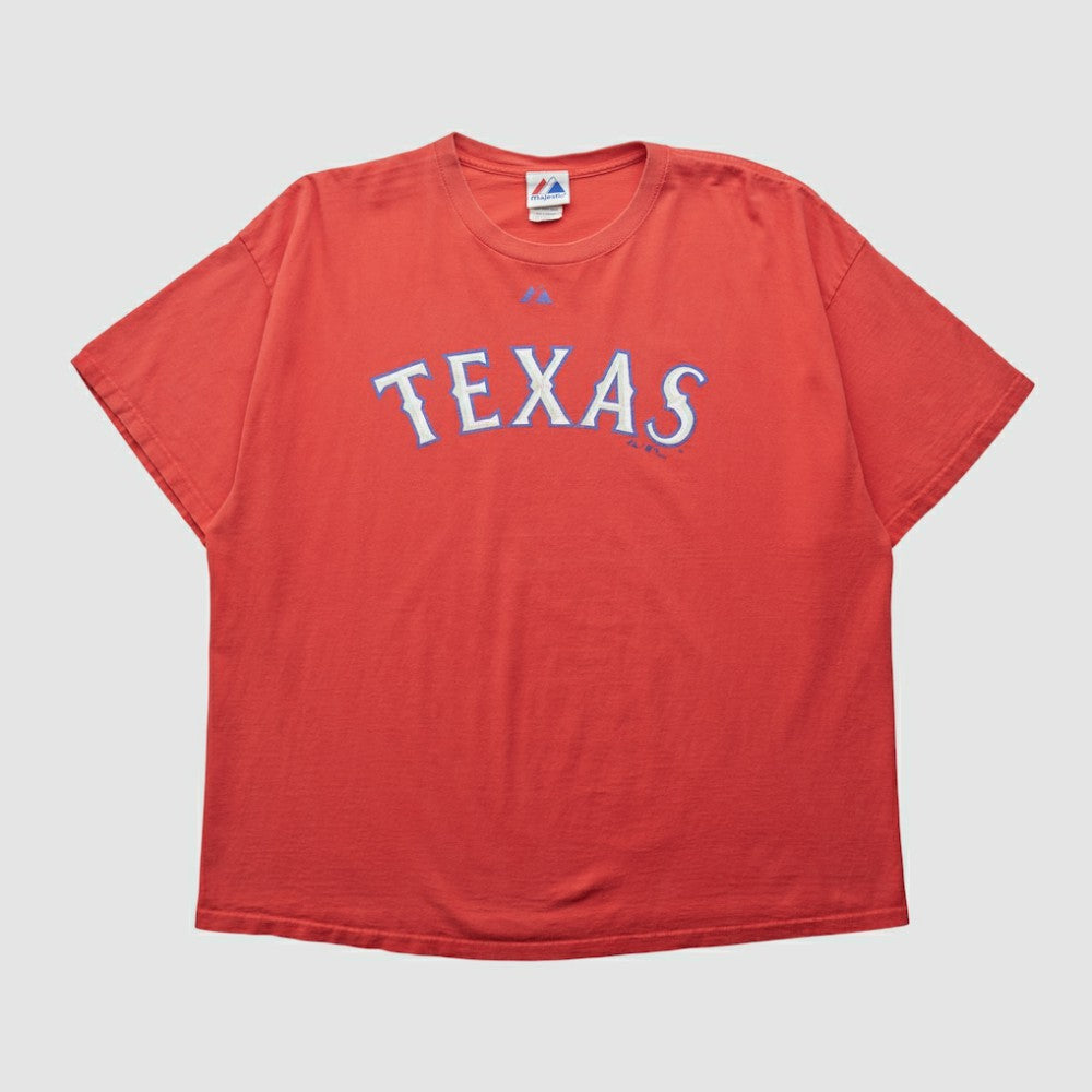 Texas Rangers Majestic 2009 T-shirt - Red - XVintage T-shirts