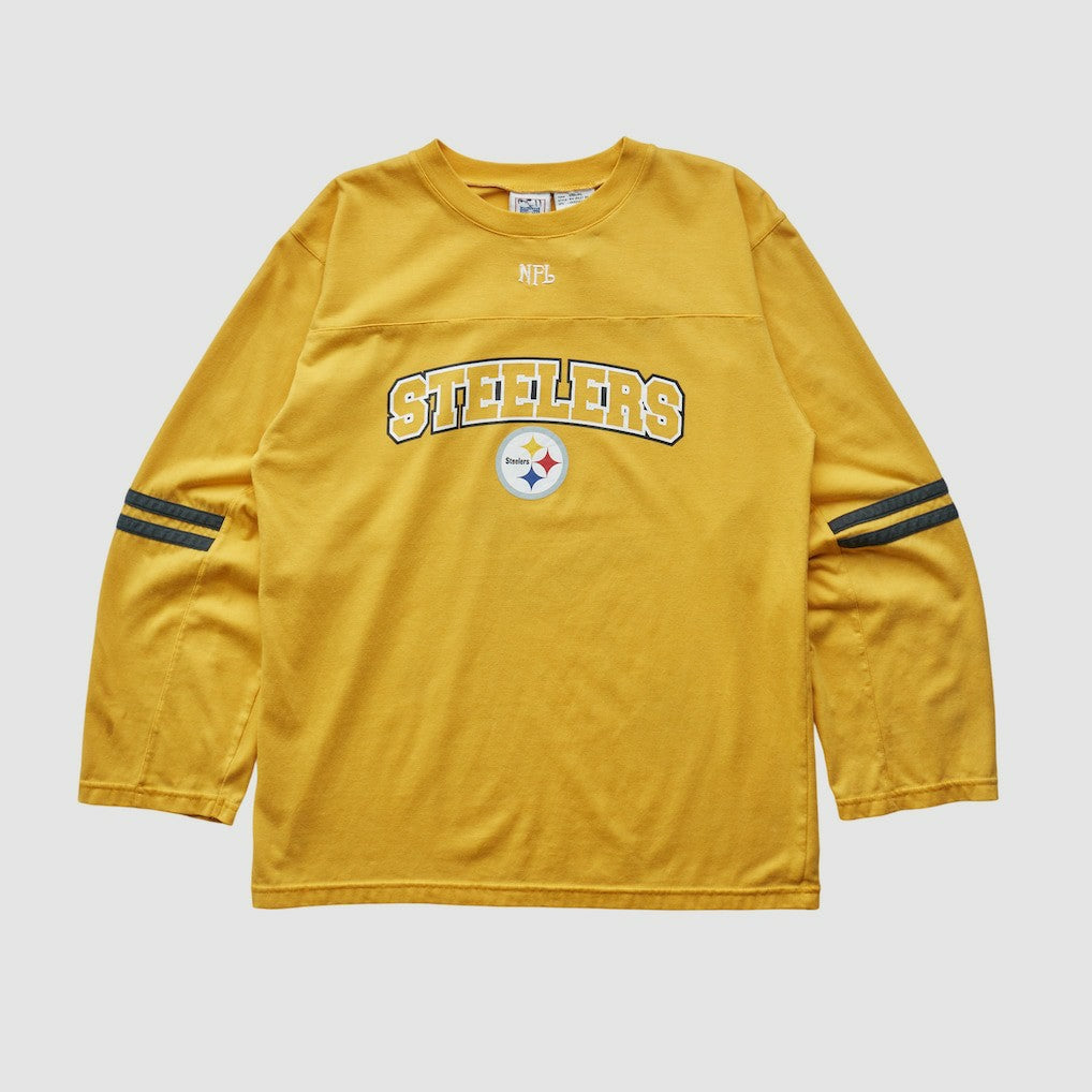 Pittsburgh Steelers NFL 2000s Long Sleeve T-shirt - Yellow T-shirts