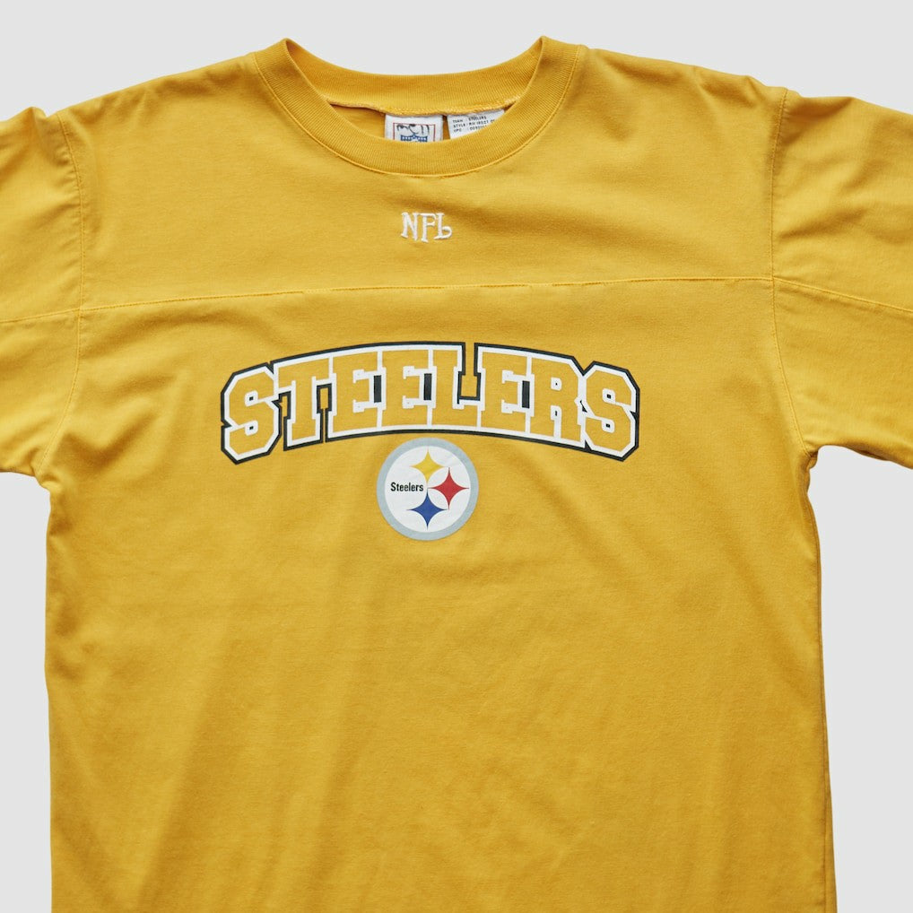 Pittsburgh Steelers NFL 2000s Long Sleeve T-shirt - Yellow T-shirts
